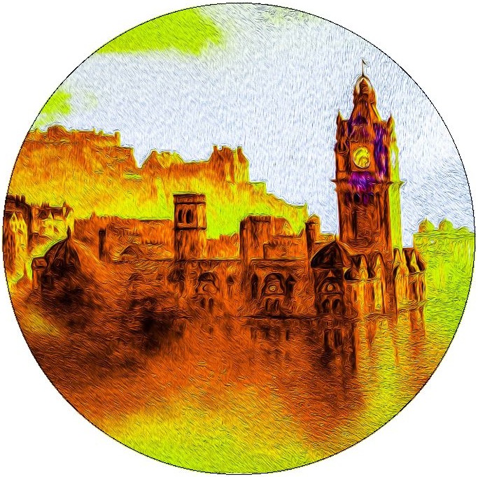 Edinburgh Scotland Pinback Buttons and Stickers