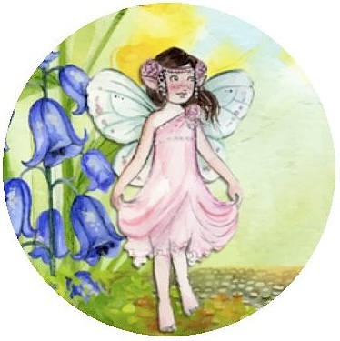Children's Fairy Pinback Buttons and Stickers