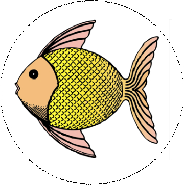 Fish Pinback Buttons and Stickers