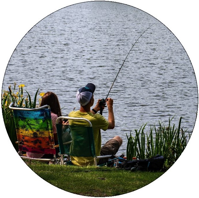Fishing and Fishermen Pinback Button and Stickers