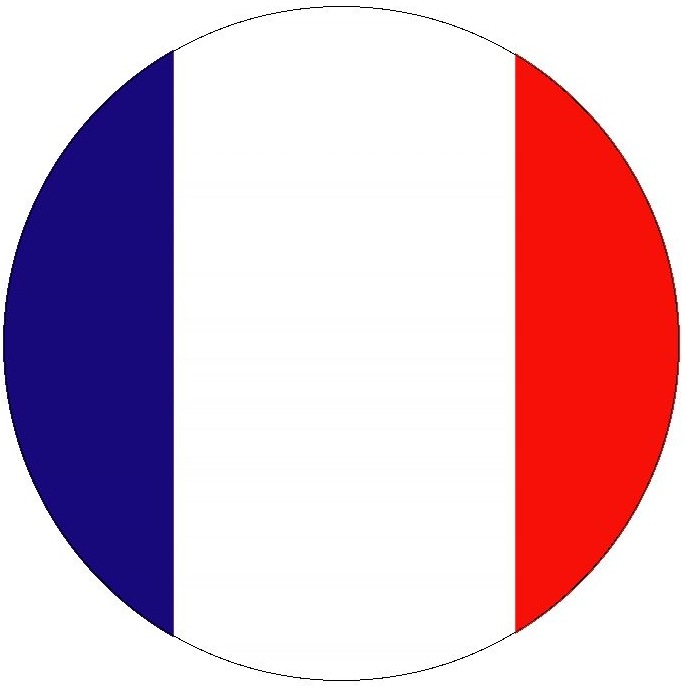 France Flag Pinback Buttons and Stickers