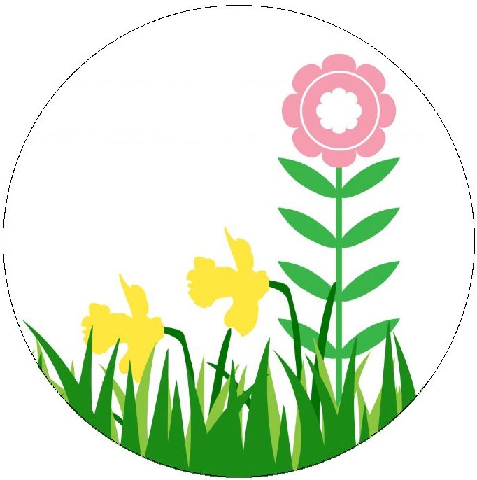 Flower Pinback Buttons and Stickers