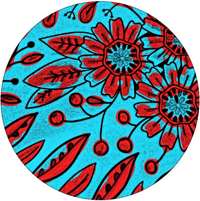 Flower Pinback Buttons and Stickers
