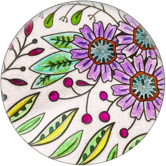 Flower Pinback Buttons and Stickers