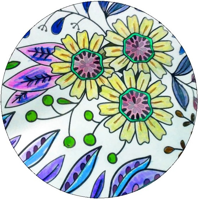 Flower Pinback Buttons and Stickers