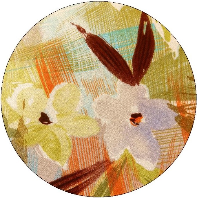 Flower Pinback Buttons and Stickers