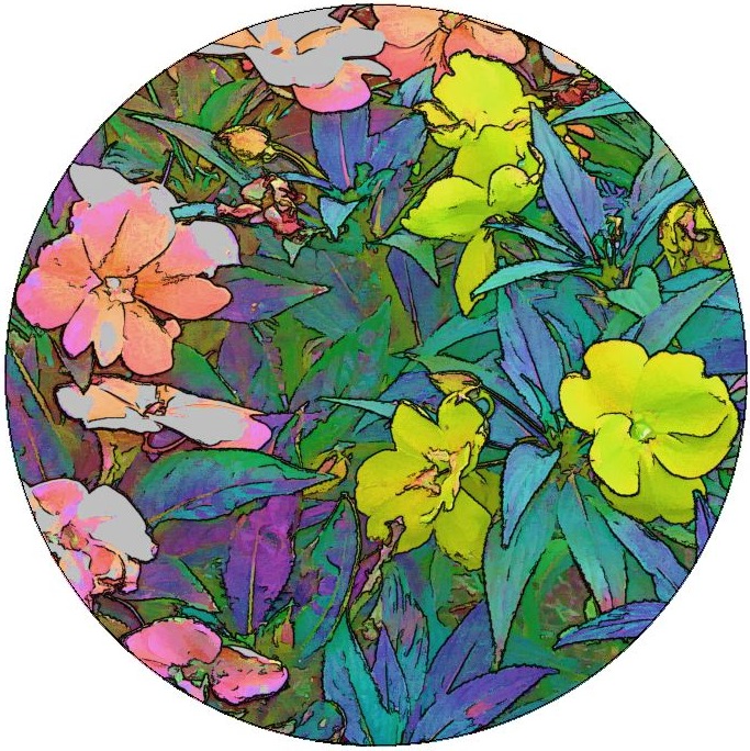 Watercolor Flower Pinback Buttons and Stickers