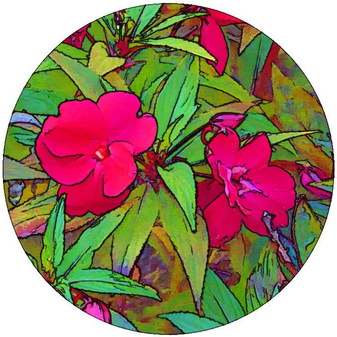 Watercolor Flower Pinback Buttons and Stickers