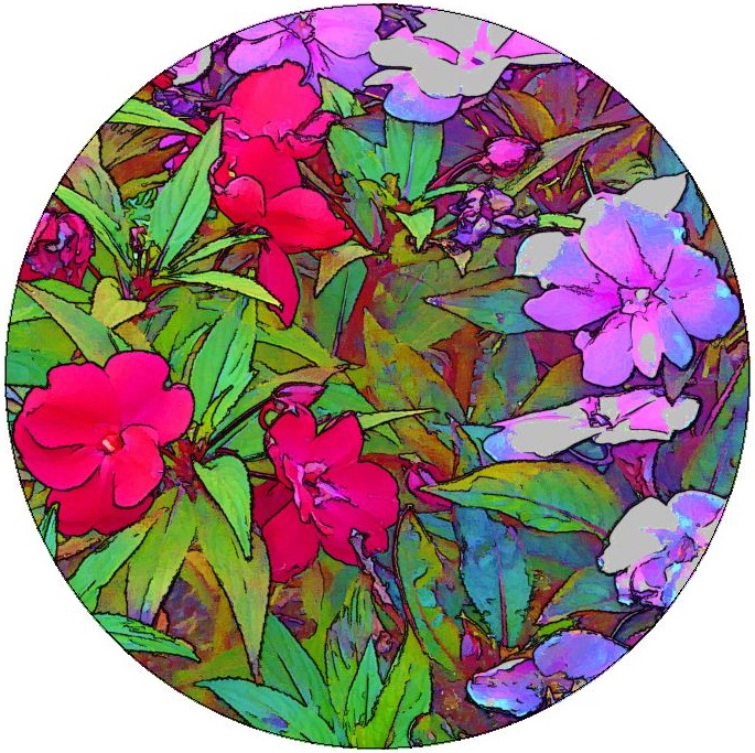 Watercolor Flower Pinback Buttons and Stickers