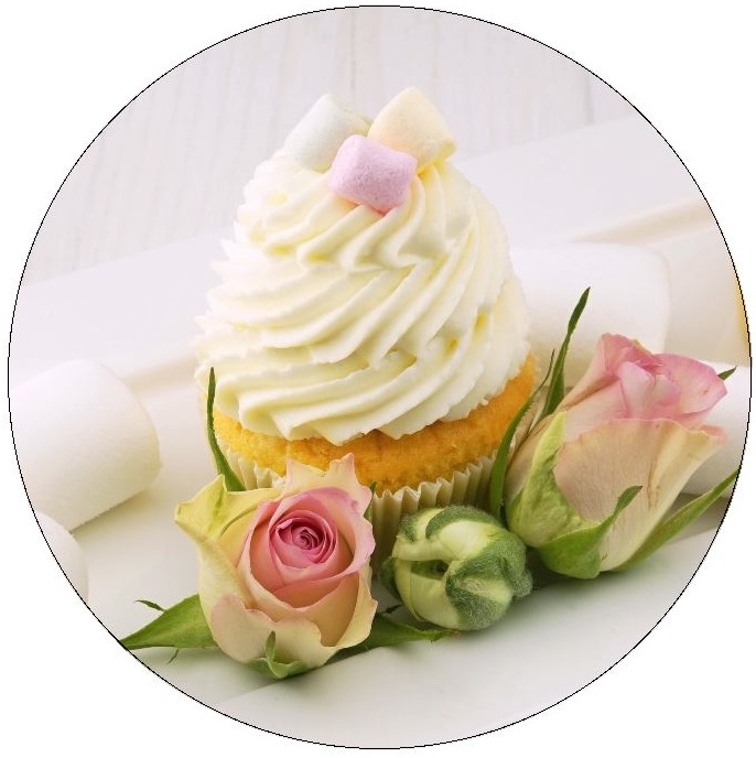 Cupcake Pinback Buttons and Stickers