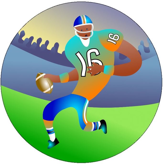 Football Pinback Buttons and Stickers