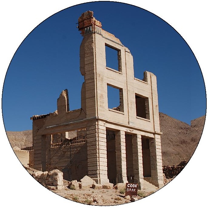 Rhyolite Ghost Town Pinback Buttons and Stickers