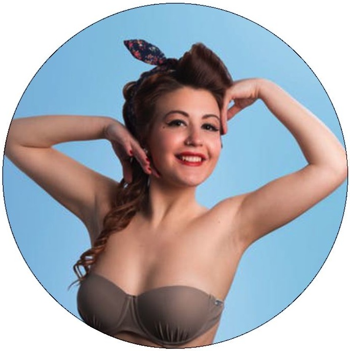 Beautiful Girl Pinback Buttons and Stickers