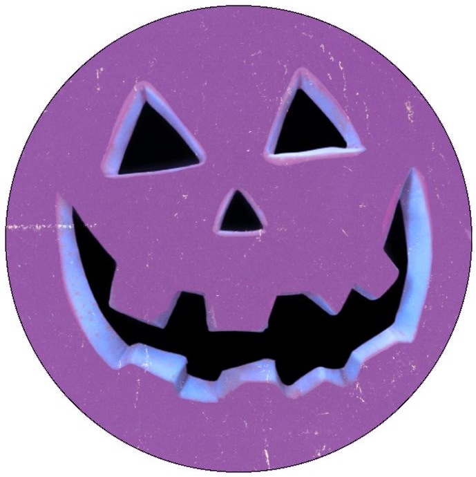 Halloween Pumpkin Pinback Buttons and Stickers