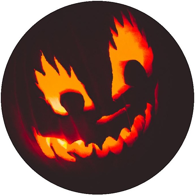 Halloween Pumpkin Pinback Buttons and Stickers