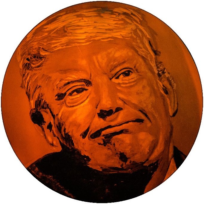 Trump Halloween Pinback Buttons and Stickers