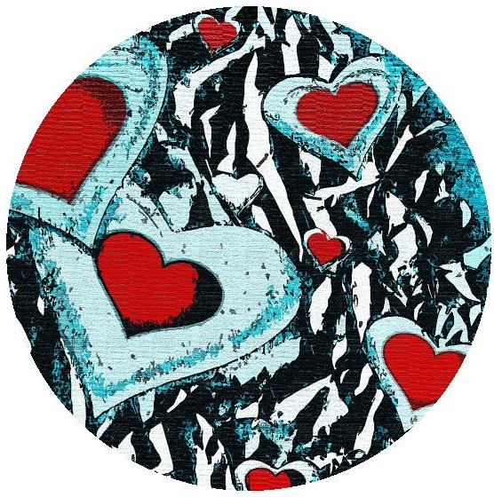 Heart Pinback Buttons and Stickers