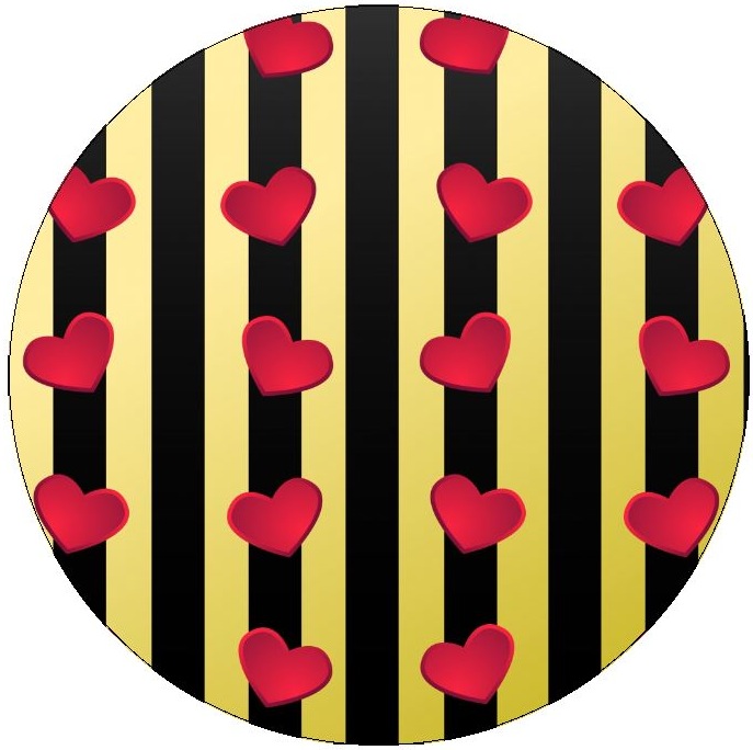 Heart Pinback Buttons and Stickers