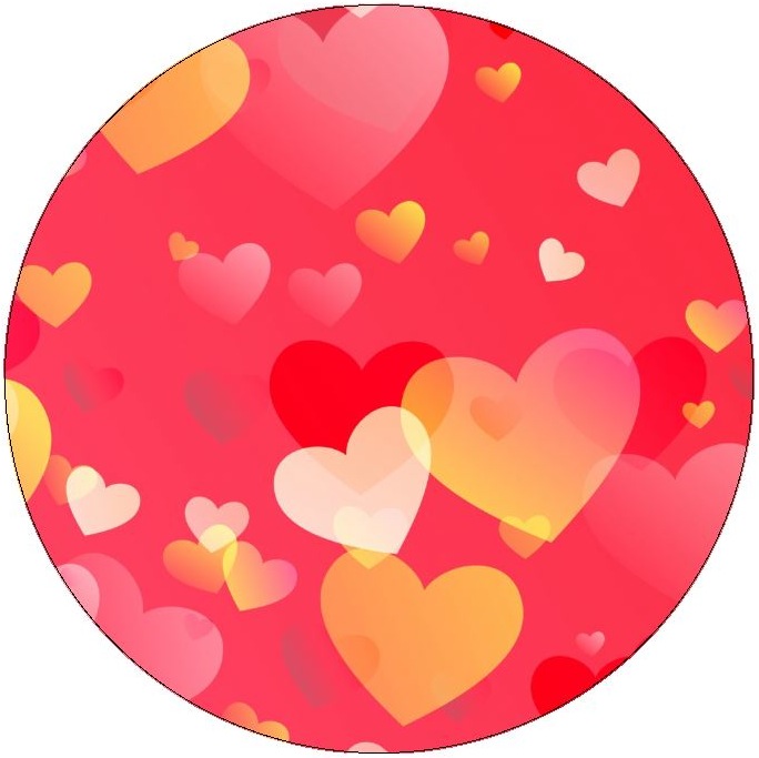 Heart Pinback Buttons and Stickers