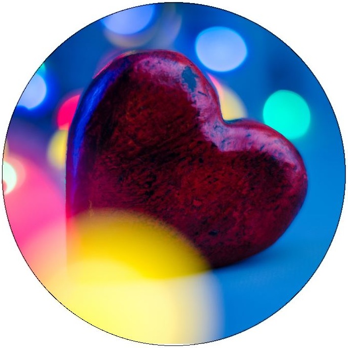 Heart Pinback Buttons and Stickers