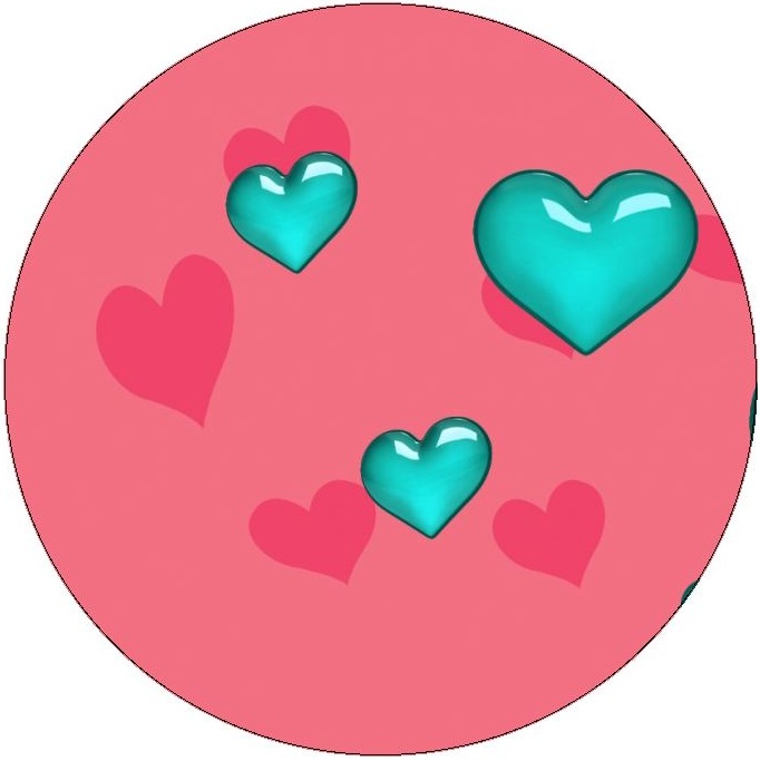 Heart Pinback Buttons and Stickers