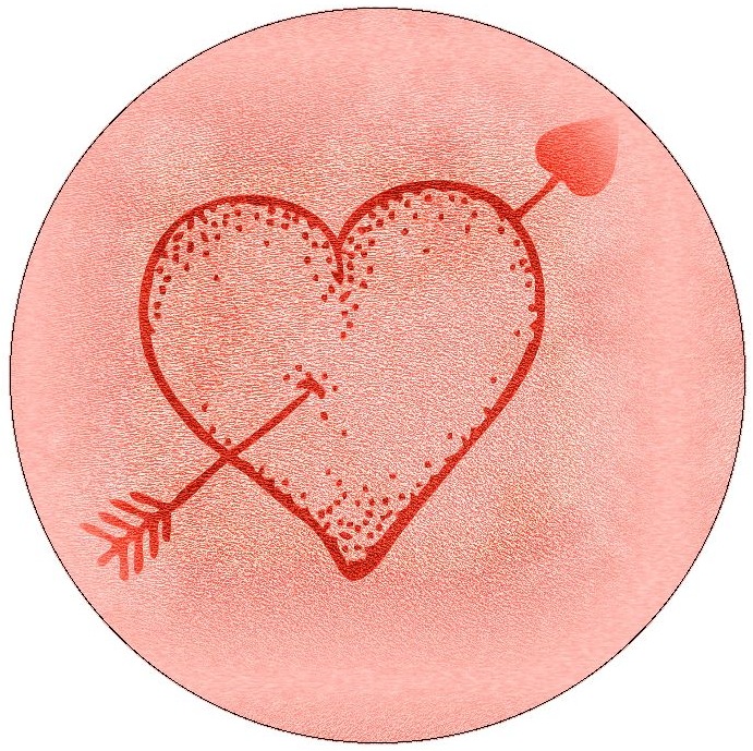 Heart Pinback Buttons and Stickers
