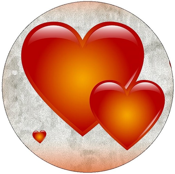 Heart Pinback Buttons and Stickers