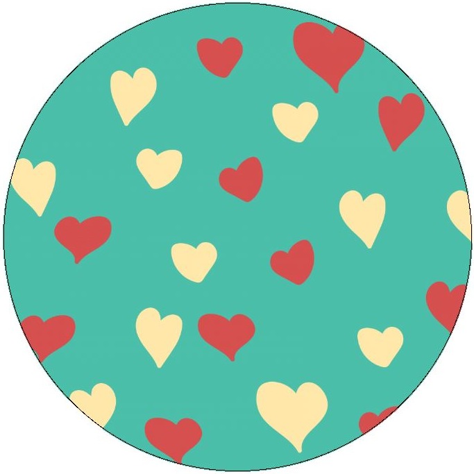 Heart Pinback Buttons and Stickers