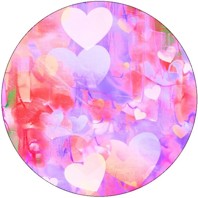 Heart Pinback Buttons and Stickers