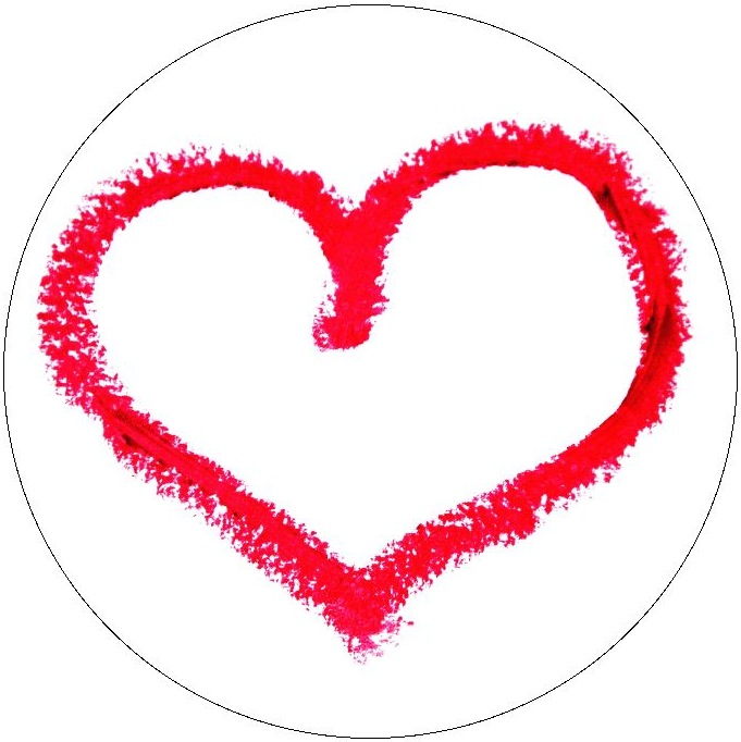 Heart Pinback Buttons and Stickers