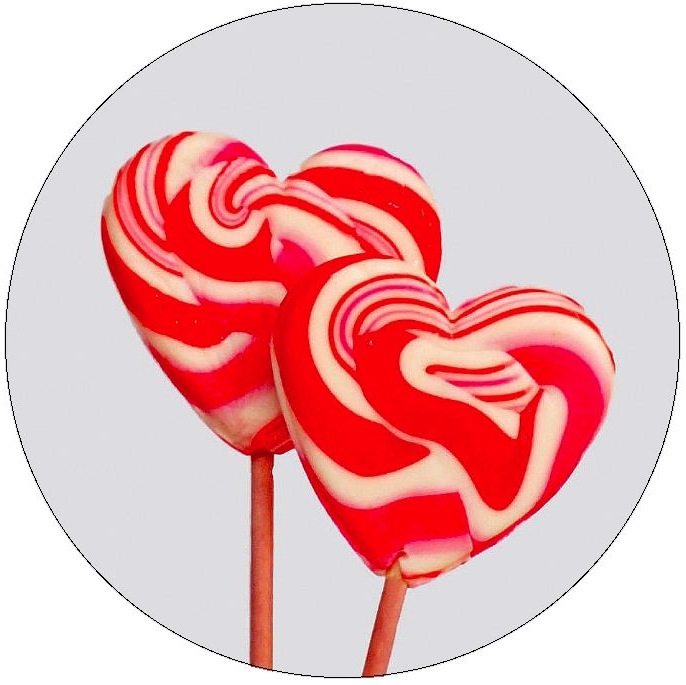 Heart Pinback Buttons and Stickers