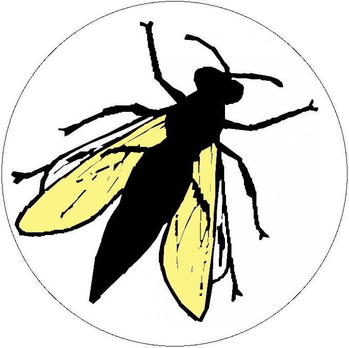 Insect Clip Art Pinback Buttons and Stickers