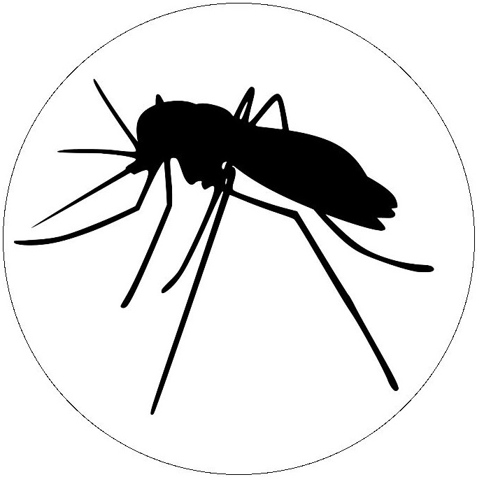 Mosquito Clip Art Pinback Buttons and Stickers