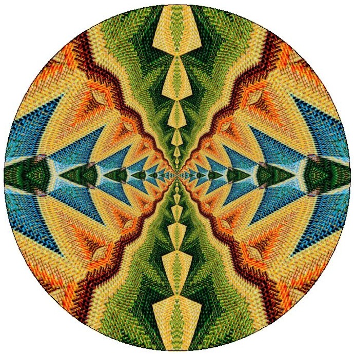 Kaleidoscope Pinback Buttons and Sticker