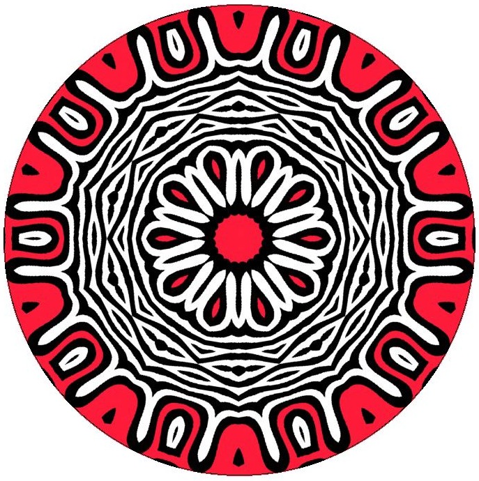 Kaleidoscope Pinback Buttons and Sticker