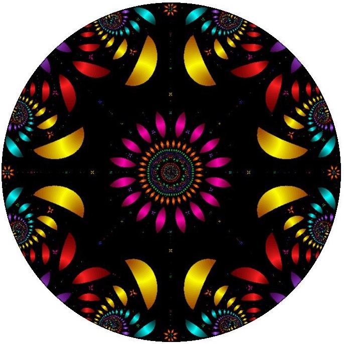 Kaleidoscope Pinback Buttons and Sticker