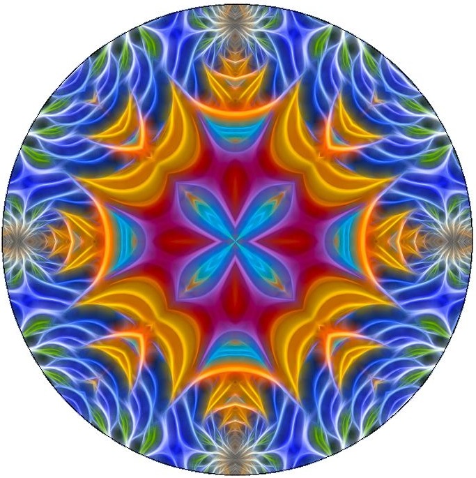 Kaleidoscope Pinback Buttons and Sticker