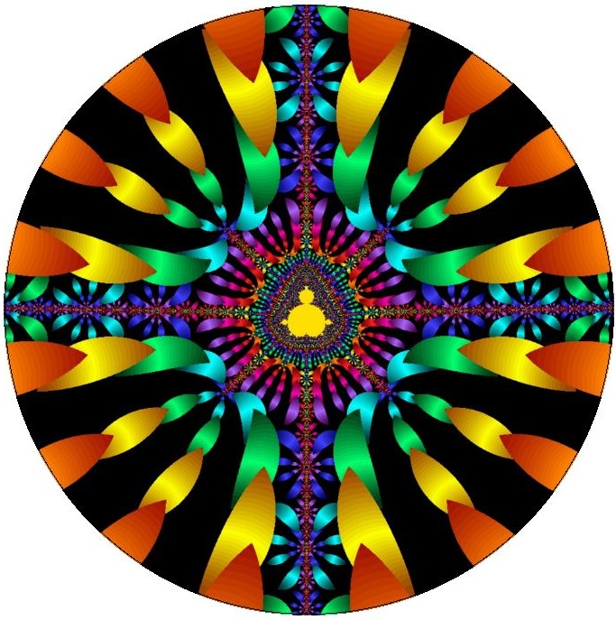 Kaleidoscope Pinback Buttons and Sticker