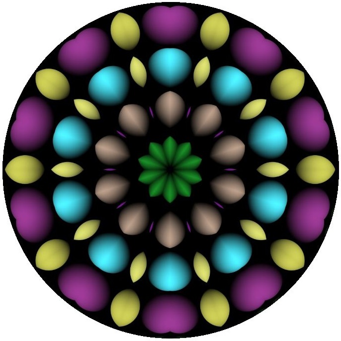 Kaleidoscope Pinback Buttons and Sticker