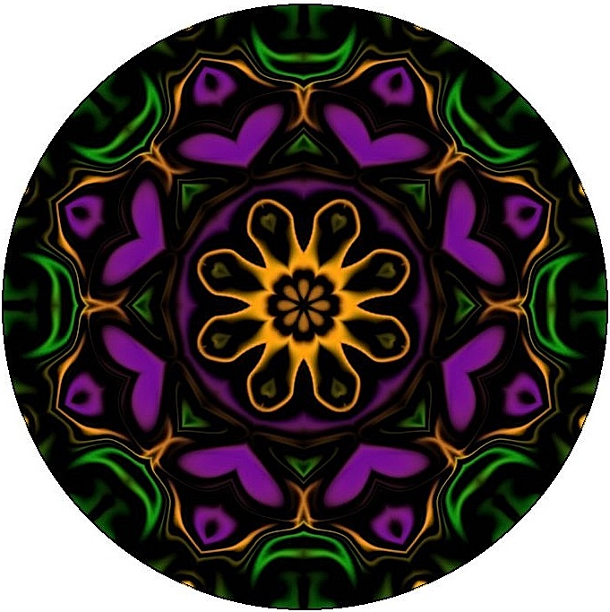 Kaleidoscope Pinback Buttons and Sticker
