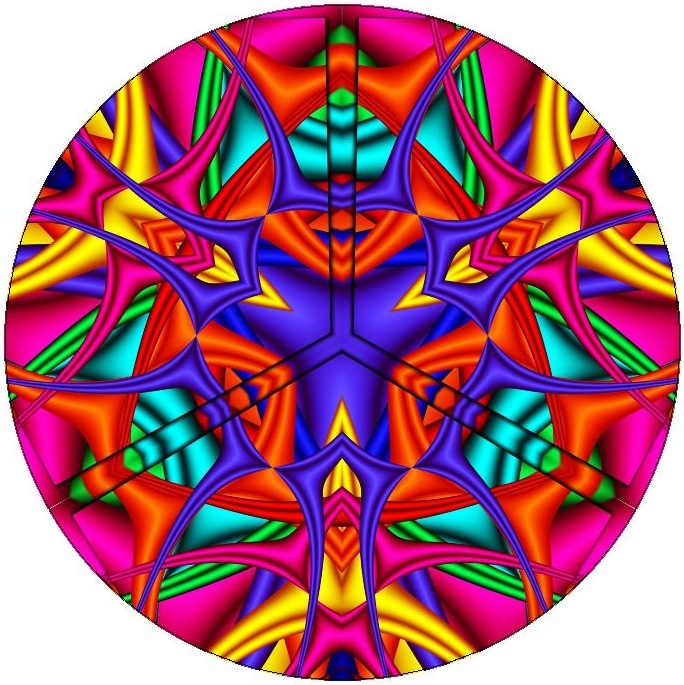Kaleidoscope Pinback Buttons and Sticker