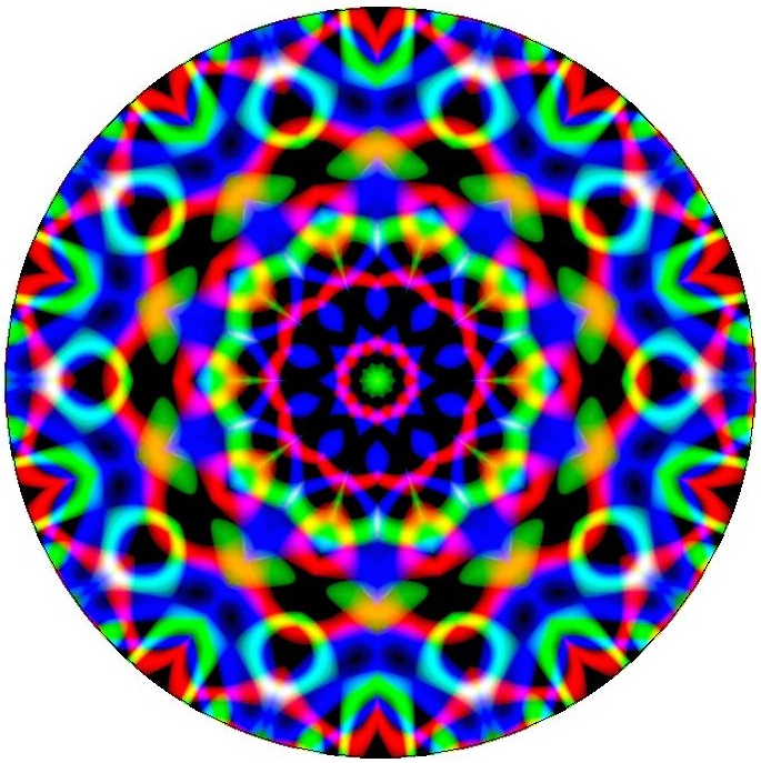 Kaleidoscope Pinback Buttons and Sticker