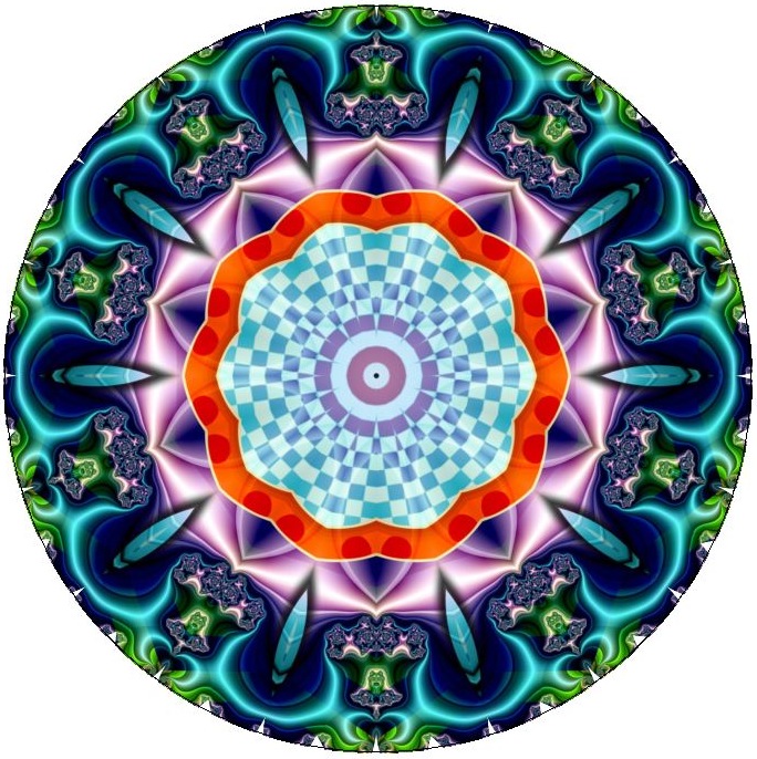 Kaleidoscope Pinback Buttons and Sticker