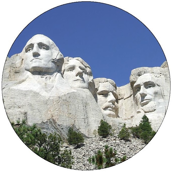 Mount Rushmore Pinback Buttons and Stickers