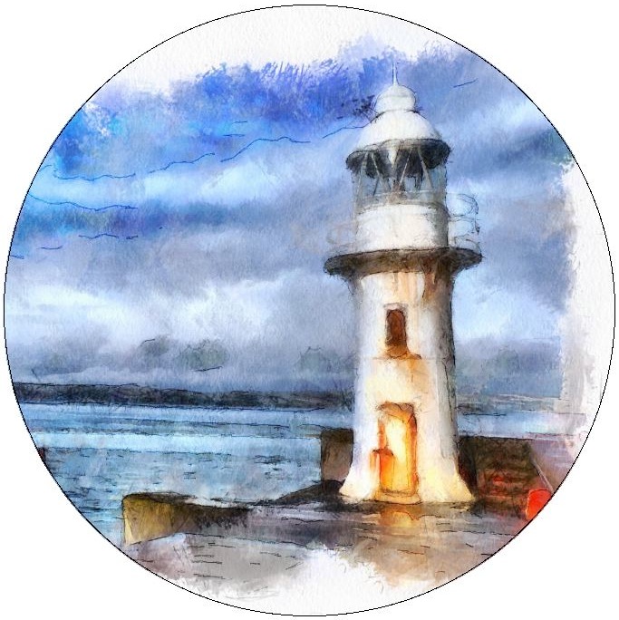 Lighthouse Pinback Buttons and Stickers