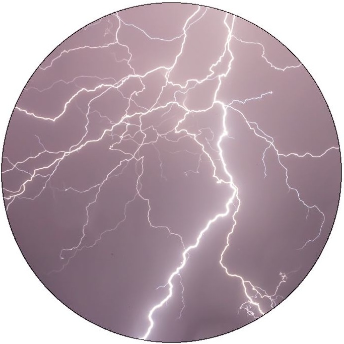 Lightning Pinback Buttons and Stickers