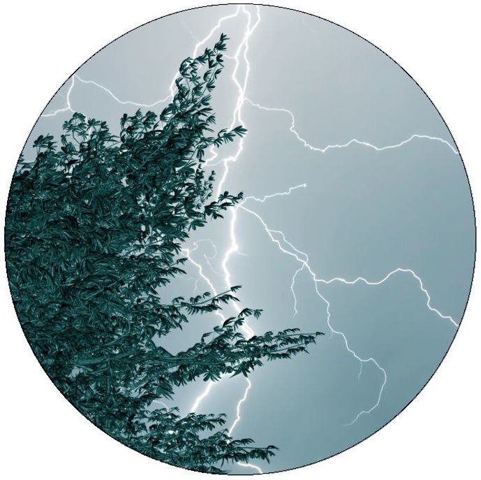 Lightning Pinback Buttons and Stickers