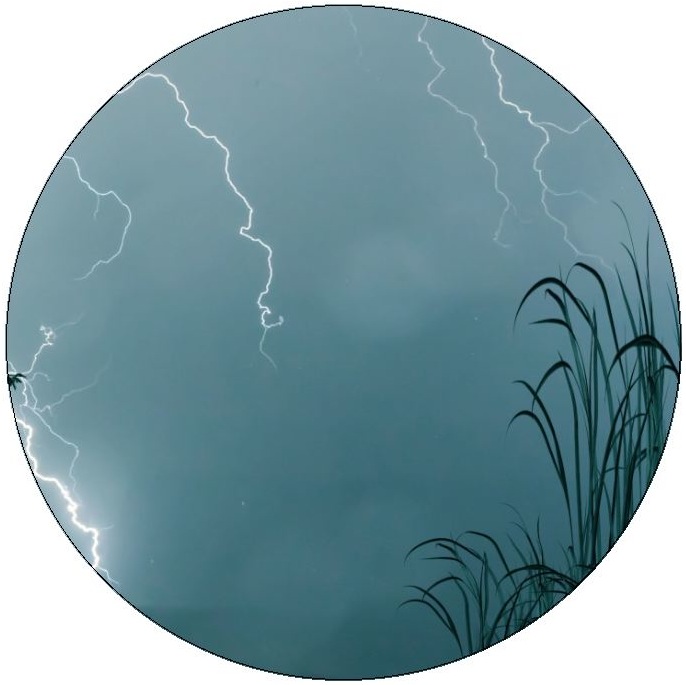 Lightning Pinback Buttons and Stickers