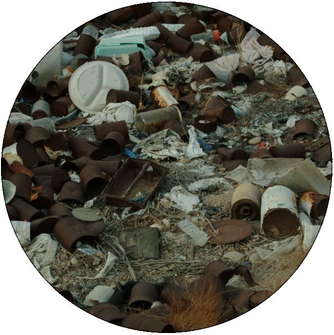 Litter and Garbage Pinback Buttons and Stickers