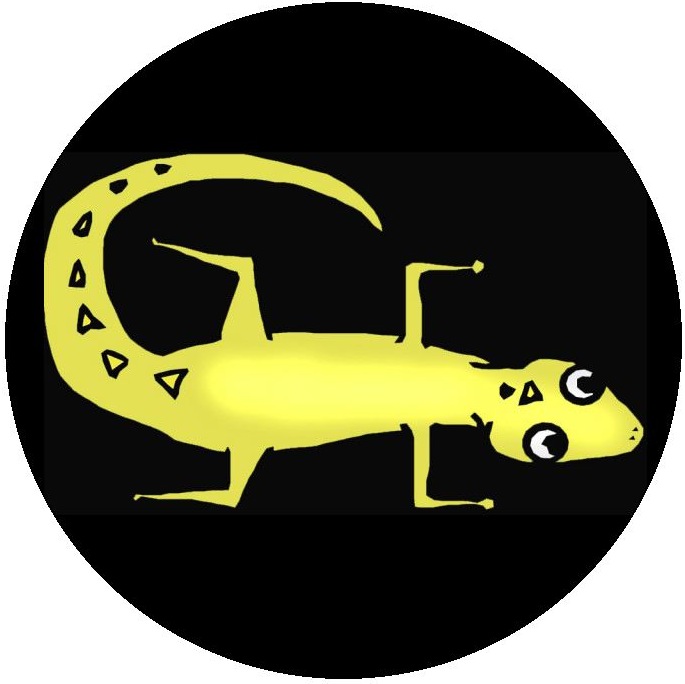 Lizard Set Pinback Buttons and Stickers